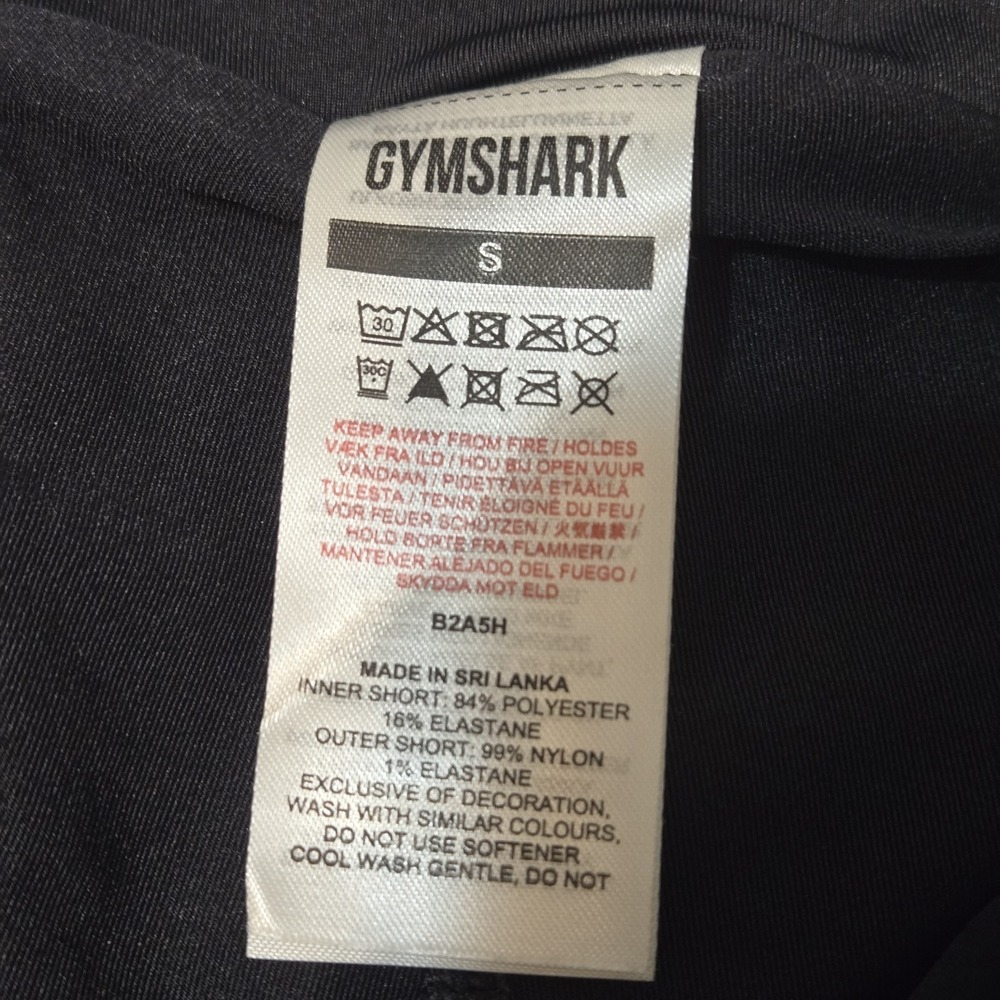 Gymshark Speed 2 In 1 Shorts With Attached Biker Shorts Drawstring Black Small - Picture 4 of 6